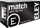 Eley Match 40gr .22LR - 50rd Box